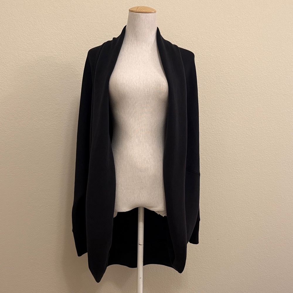 Spanx Airluxe‎ Women's Black Open Front Sweater Size XL